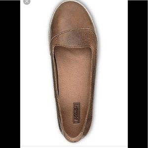 Olukai Lino Tan Pebble Leather Flats Espadrilles Shoes 7.5